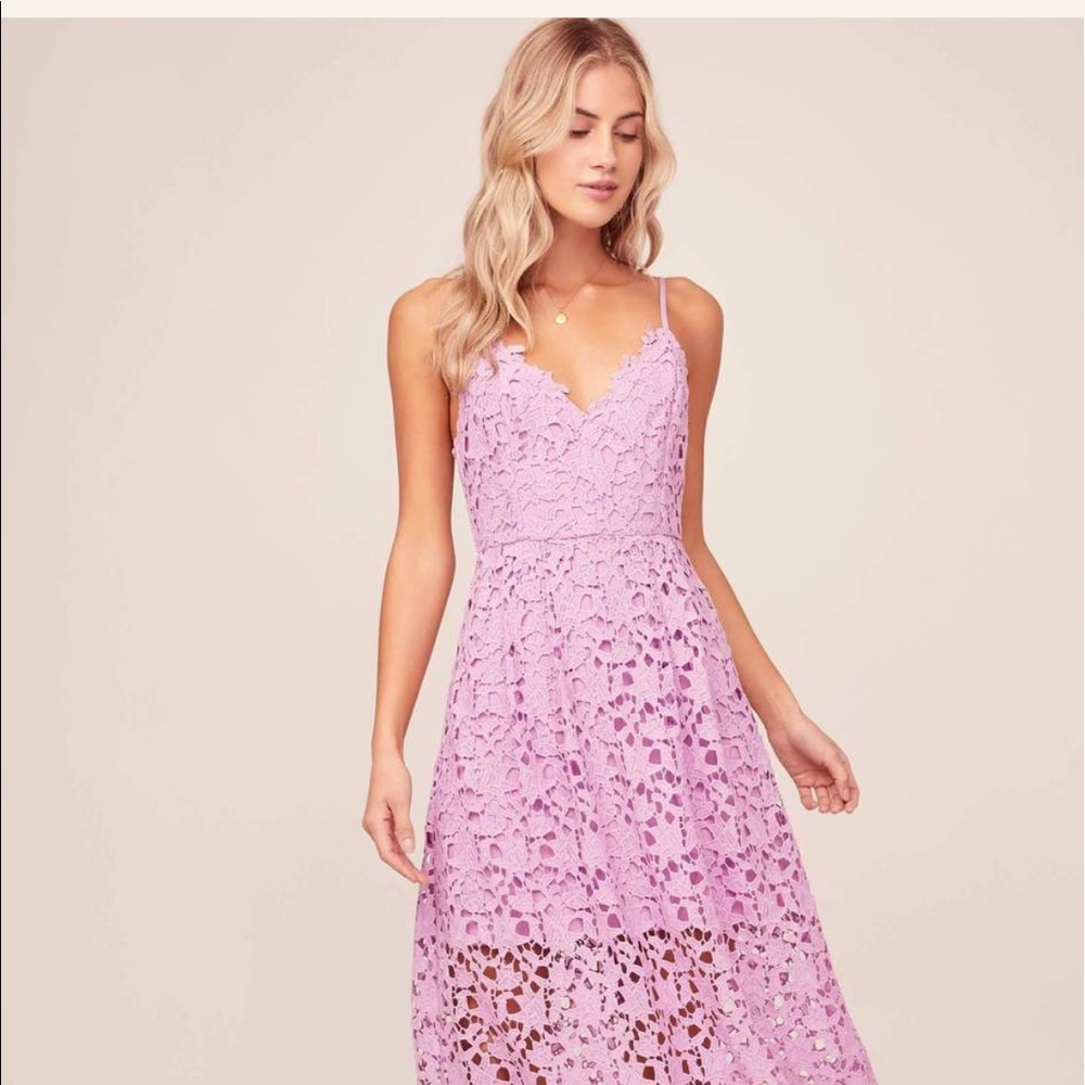 ASTR rose lace dress xs NWT